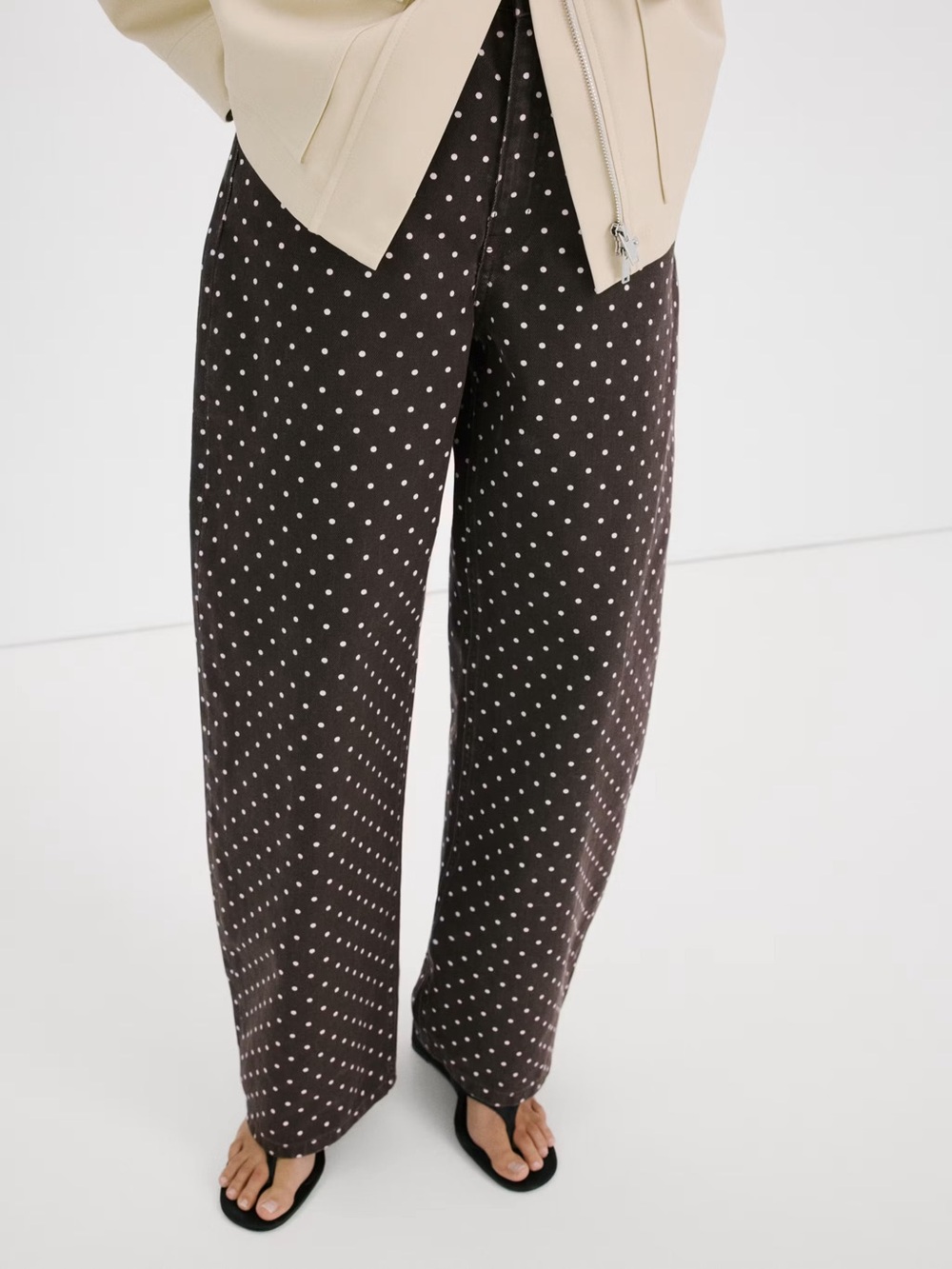 Mango POLKA DOT BALLOON JEANS
